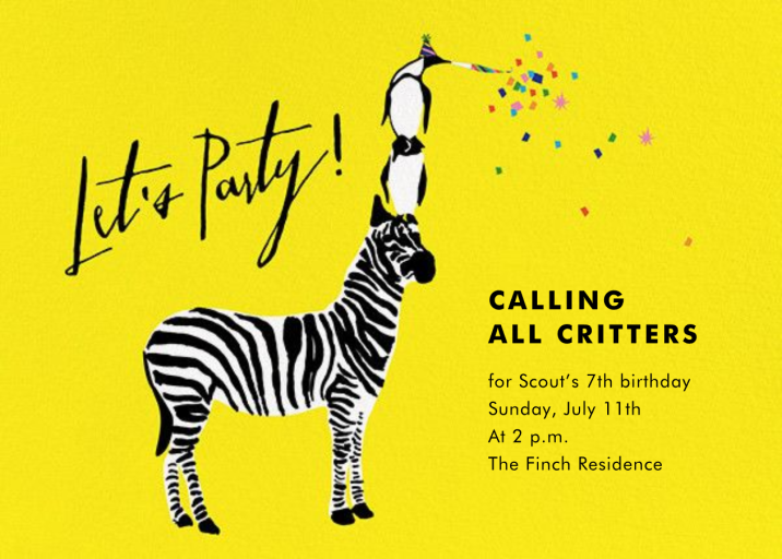 Wildlife of the Party by Cheree Berry Paper & Design