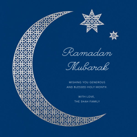 Lattice Crescent Moon by Paperless Post