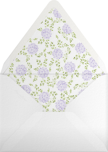 Watercolor Dahlias - Paperless Post Envelope