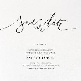 Save the Date Handwritten - Event Save the Date by Linda and Harriett