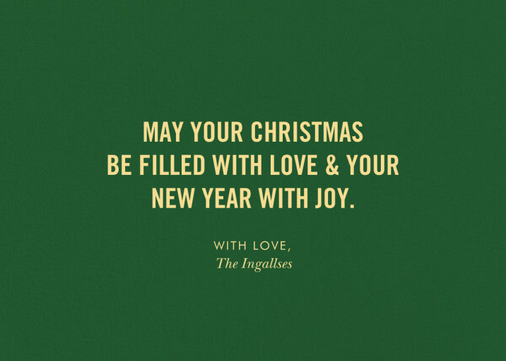 Bright Stripes - Christmas Card by kate spade new york - Back