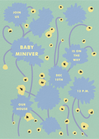 Pollen - Baby Shower Invitation by Gold Rush Paper