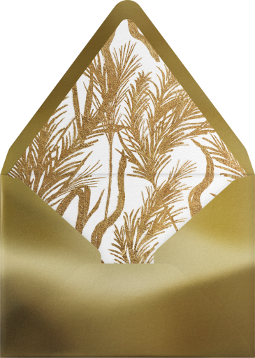 Embossed Palms - Paperless Post Envelope