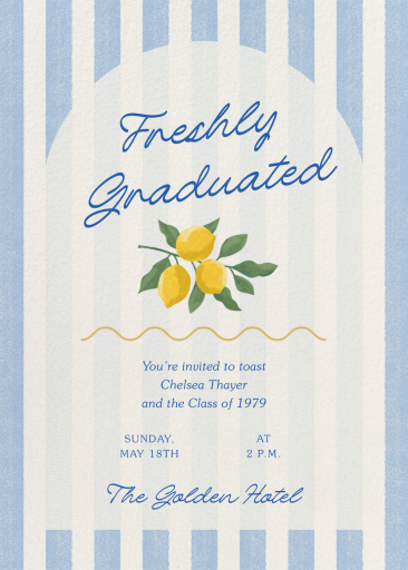 La Dolce Vita - Graduation Party Invitation by Paperless Post