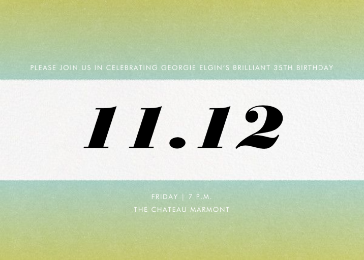 Gradient Bars by Paperless Post