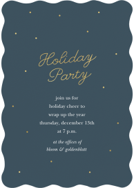 Golden Polka Dots - Corporate Holiday Party Invitation by Sugar Paper