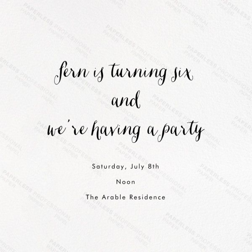 Medium Format Film - First Birthday Invitation by Paperless Post - Back