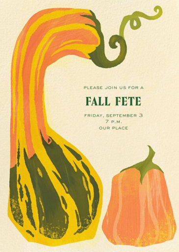 Squashed - Fall Party Invitation by Paperless Post