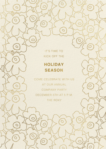 Meadow Border - Corporate Holiday Party Invitation by Marimekko