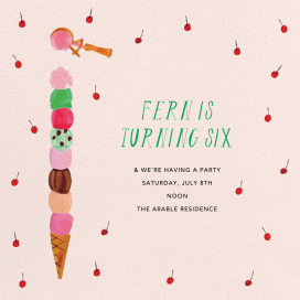 You're Double-Dipping - Birthday Invitation by Mr. Boddington's Studio