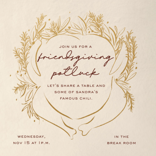 Turkey for You - Thanksgiving Invitation by Paperless Post