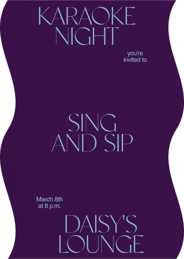 Wavy Edges - Karaoke and Music Invitation by Both