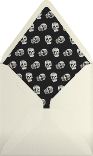 Spooky Graveyard Silhouette Invitation Envelope