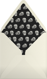 Spooky Graveyard Raven Invitation Envelope