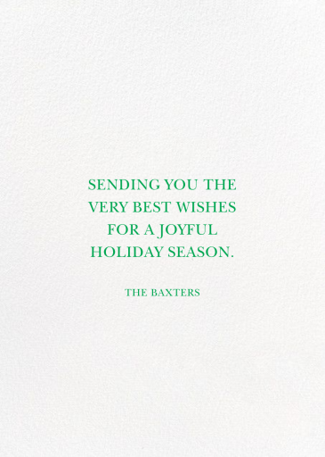 Tinsel Time (Greeting) by kate spade new york - Back