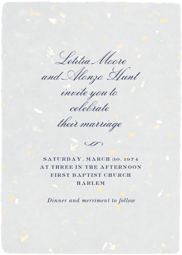 Glint of Gold - Invitation by Paperless Post