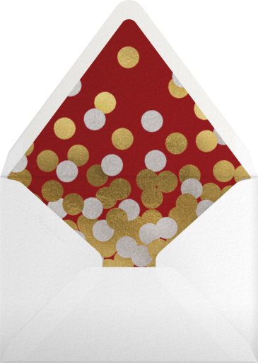 Gold Confetti - Paperless Post Envelope