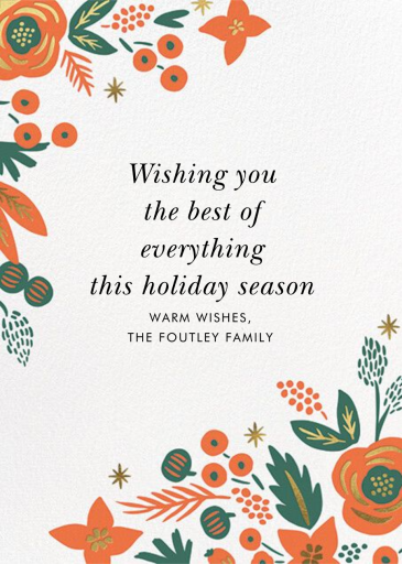 Letterpress Poinsettia by Rifle Paper Co.