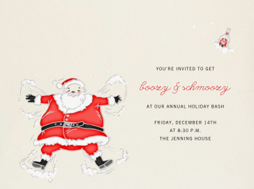 Snow Angel Santa by Paperless Post