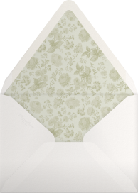 Minimalist Black Die-Cut Invitation Envelope
