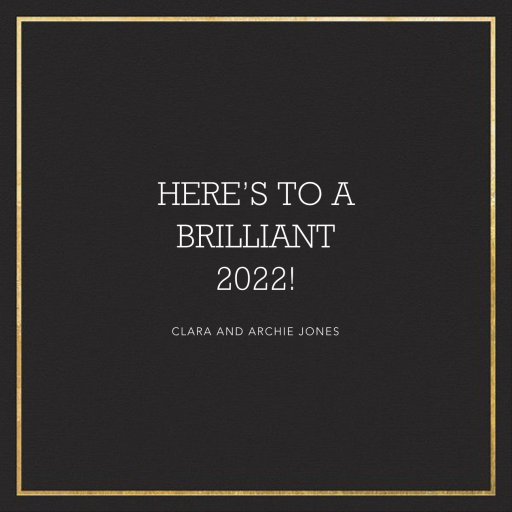 Kisses & Wishes - New Year's Card by Jonathan Adler - Back