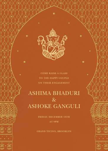 Vinayaka (Invitation) - Engagement Party Invitation by paperless_post