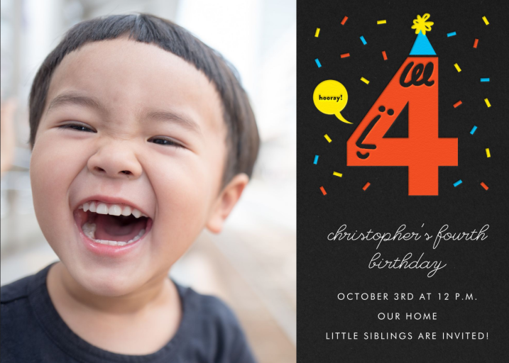 Birthday Faces Photo - Birthday Invitation by The Indigo Bunting
