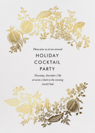 Gold Pomegranate - Corporate Holiday Party Invitation by Rifle Paper Co.