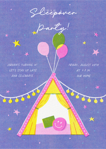 In Tents - Invitation by Paperless Post