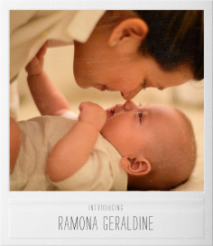 Snapshot - Double Sided - Birth Announcement by Paperless Post