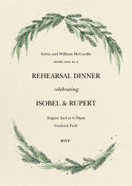 Wintergreen Frame - Rehearsal Dinner Invitation by Paperless Post