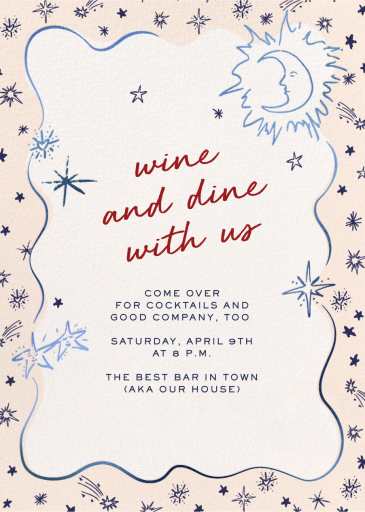 Little Moon - Invitation by Pulp Templates Co.