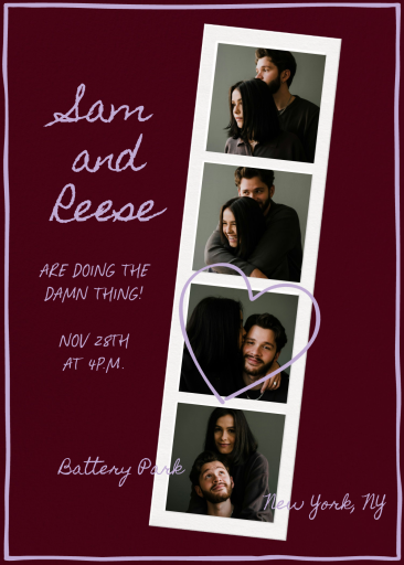 The Candid Look - Wedding Invitation by Paperless Post