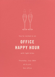 Coral Cardstock - Business Invitation by Paperless Post