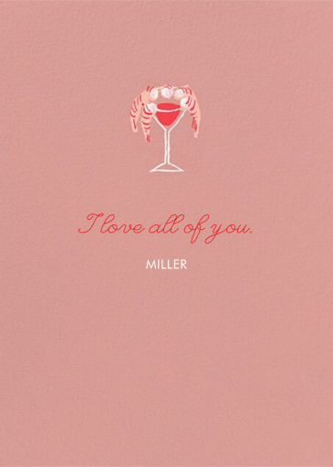 Shrimple Pleasures (Emily Isabella) by Red Cap Cards - Back