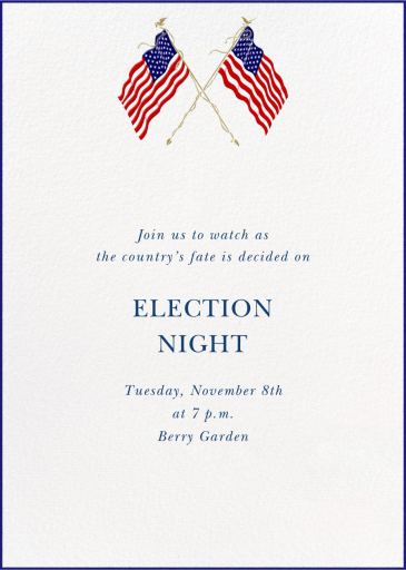 Formal Flags - Election Invitation by Paperless Post