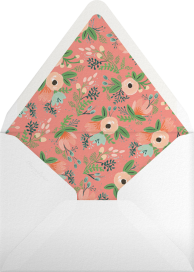 Floral Anniversary 10 Invitation Envelope