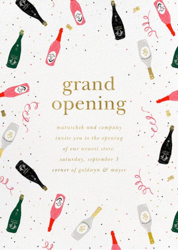 Tossed Cocktails - Launch Party Invitation by kate spade new york