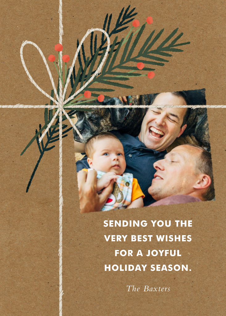 Holiday Favorites Photo Holiday Card Send online instantly