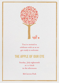 The Apple Doesn't Fall - Baby Shower Invitation by Mr. Boddington's Studio