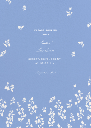 Periwinkle Petals - Brunch Invitation by kate spade new york