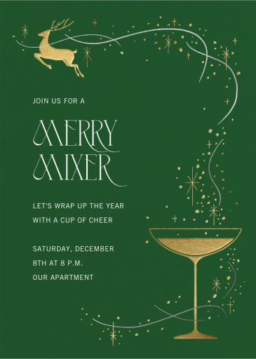 Reindeer Cocktail - Hanukkah Invitation by Paperless Post
