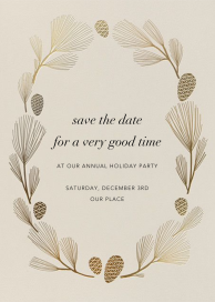 Sugar Pine - Holiday Save the Date by Paperless Post