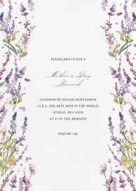 French Lavender - Mother's Day Invitation by  Monique Lhuillier