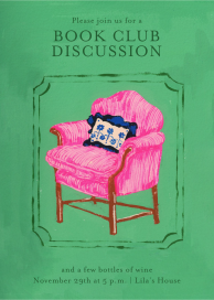 Pink Accent Chair - Invitation by Iris + Marie