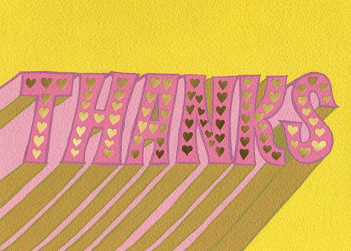 Thankful Hearts (Krista Perry) - Thank You Card by Red Cap Cards