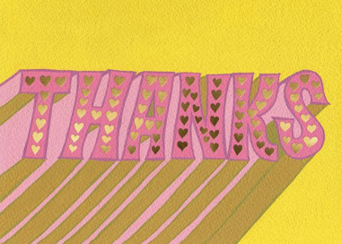 Thankful Hearts (Krista Perry) - Thank You Card by Red Cap Cards