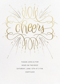 Curlicue Cheers - Party Invitation by Paperless Post