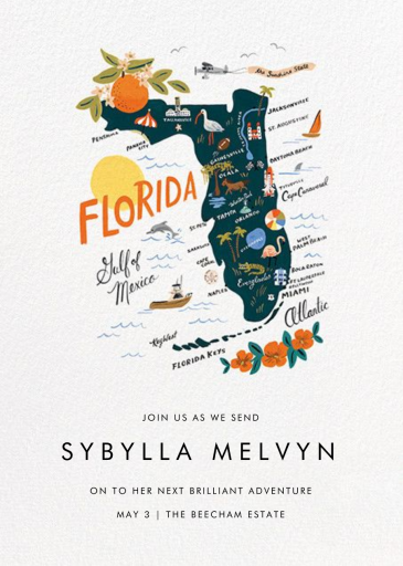 Sunshine State - Save the Date by Rifle Paper Co.