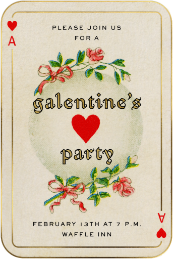 Ace of Hearts - Invitation by John Derian